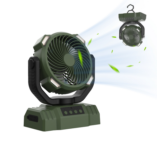 Outdoor Draagbare Powerbank LED Licht Campingventilator