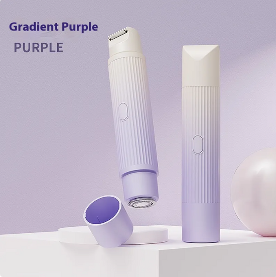 Elektrisch Scheerapparaat met Dubbele Kop, Pijnloze Epilator voor Vrouwen, Bikiniontharing, Automatische Haartrimmer voor Oksels, Gezicht, Lippen en Benen