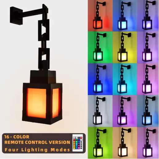 Pixellantaarn met RGB-licht