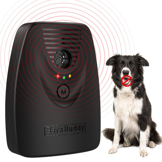 BarxBuddy BarkShield Home Anti Barking Device for Dogs 66ft Long Range Ultrasonic Waterproof Dog Bark Deterrent Box for Indoor/Outdoor Use Safe Bark Collar Alternative Dog Training & Behavior Aid