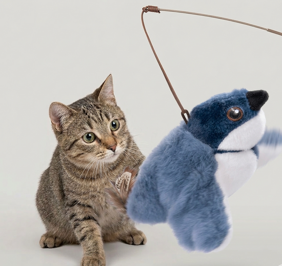 Wapperende Vogel Katten speeltje