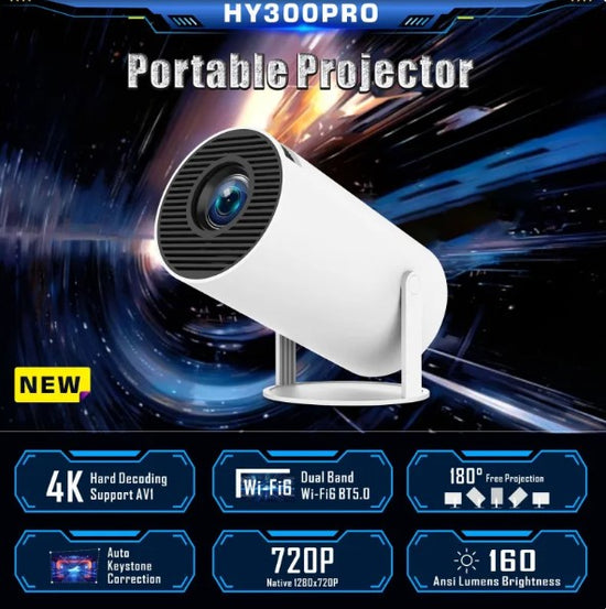 HY300 Pro Projector Home Cinema