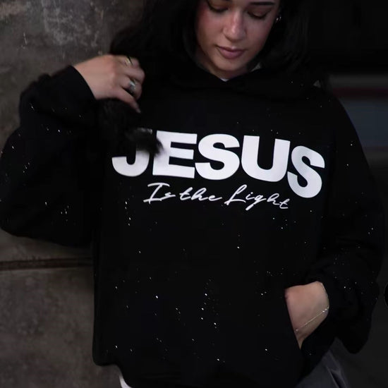 Pullover Hoodie met Ronde Hals