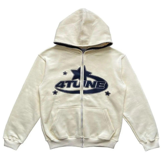Hoodies met rits en sterrenprint